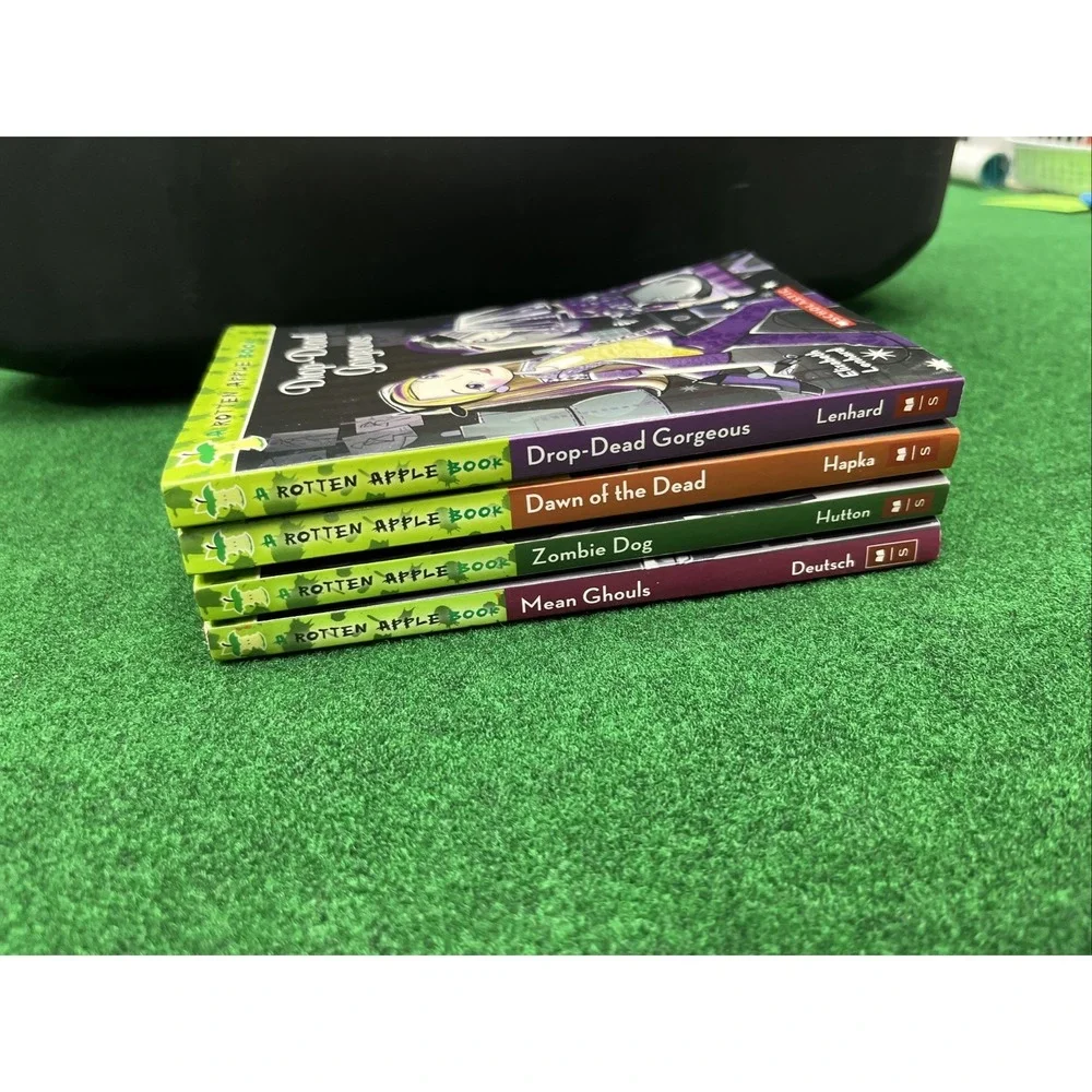 Lot of 8 Suspence Childrens Books Haunted Museum Creepover Rotten Apple Books